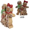 Clayre & Eef 6MG0049 Décoration Bonhomme de pain dépices avec LED 31x10x35 cm