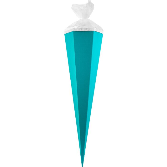 Sac décole de bricolage Goldbuch turquoise 85 cm hexagonal avec fermeture en tulle