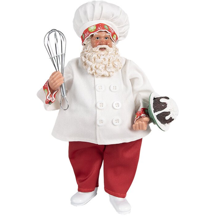 Clayre & Eef 65584 Décoration Père Noël 17x11x27 cm