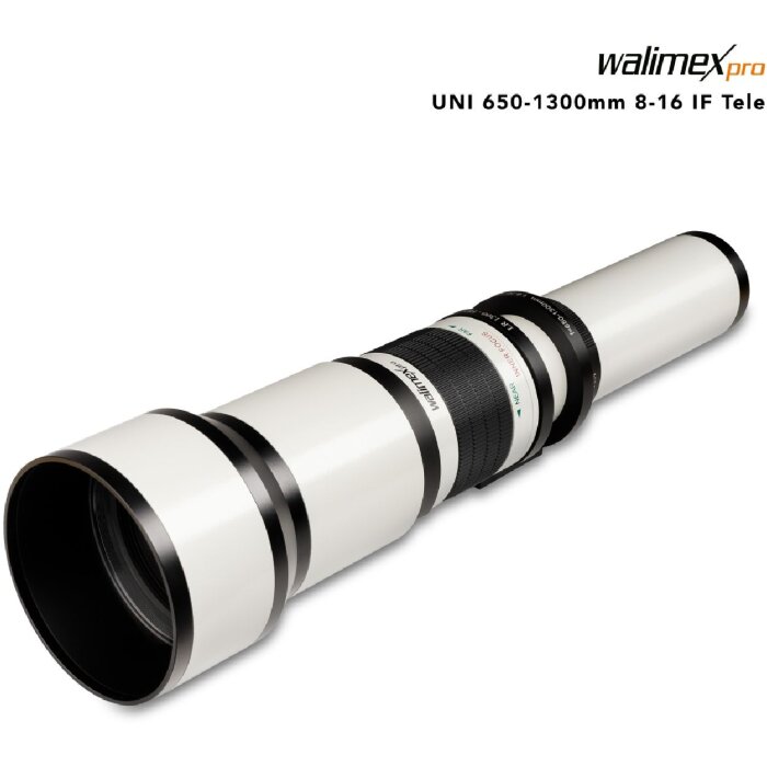 Walimex pro 650-1300/8-16 T2 Télézoom mise au point manuelle collier de trépied