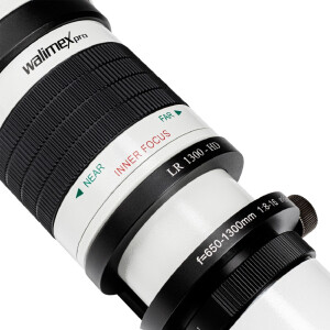 Walimex pro 650-1300/8-16 T2 Télézoom mise au point manuelle collier de trépied