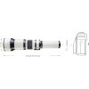 Walimex pro 650-1300/8-16 T2 Télézoom mise au point manuelle collier de trépied