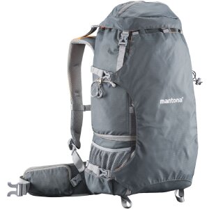 Sac à dos pour appareil photo Mantona elementsPro 40 Orange pour DSLR et 4 objectifs Outdoor