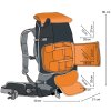 Sac à dos pour appareil photo Mantona elementsPro 40 Orange pour DSLR et 4 objectifs Outdoor
