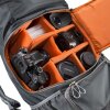 Sac à dos pour appareil photo Mantona elementsPro 40 Orange pour DSLR et 4 objectifs Outdoor