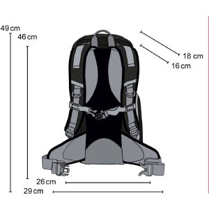 Mantona Elements Outdoor Sac à dos Noir 2en1 Sac pour appareil photo accès latéral