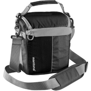 Mantona Elements Outdoor Sac à dos Noir 2en1 Sac pour appareil photo accès latéral