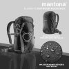 Mantona Elements Outdoor Sac à dos Noir 2en1 Sac pour appareil photo accès latéral