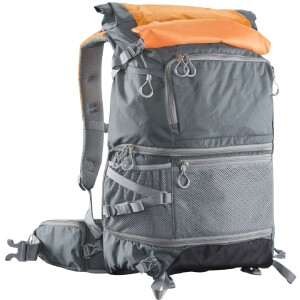 Mantona ElementsPro 50 sac à dos pour appareil photo gris orange pour la photographie en extérieur