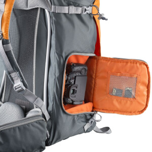 Mantona ElementsPro 50 sac à dos pour appareil photo gris orange pour la photographie en extérieur