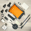 Mantona ElementsPro 50 sac à dos pour appareil photo gris orange pour la photographie en extérieur