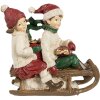 Clayre & Eef 6PR4182 Décoration Enfants sur luge 12x6x11 cm