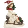 Clayre & Eef 6PR4183 Décoration Enfant sur luge 10x6x12 cm