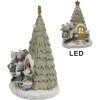 Clayre & Eef 6PR4190 Décoration Famille de souris LED 12x10x17 cm