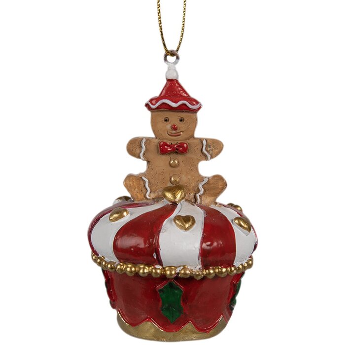 Clayre & Eef 6PR4208 Pendentif pâtisserie Ø 5x8 cm