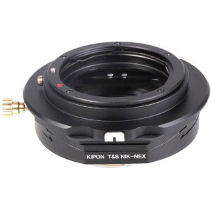 Adaptateur Kipon T&S NIK-NEX Objectifs Nikon F sur monture Sony E avec Tilt Shift
