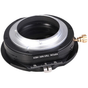 Adaptateur Kipon T&S NIK-NEX Objectifs Nikon F sur monture Sony E avec Tilt Shift