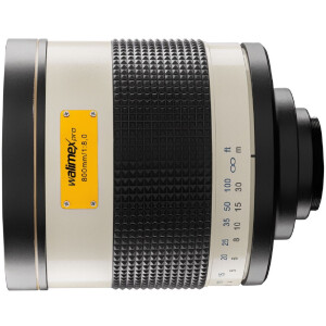 Walimex pro 800/8,0 DSLR Téléobjectif miroir Canon R 800 mm monture T2