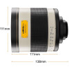 Walimex pro 800/8,0 DSLR Téléobjectif miroir Canon R 800 mm monture T2