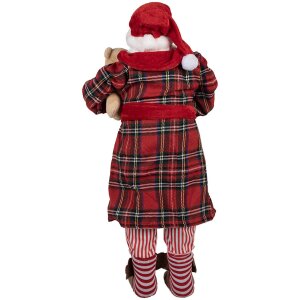 Clayre & Eef 65627 Décoration Père Noël 27x13x50 cm