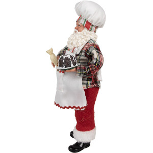 Clayre & Eef 65629 Décoration Père Noël 16x9x28 cm