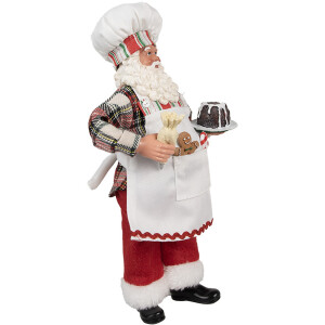 Clayre & Eef 65629 Décoration Père Noël 16x9x28 cm