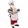 Clayre & Eef 65629 Décoration Père Noël 16x9x28 cm