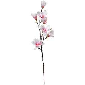 Clayre & Eef 5PL0098 Branche décorative avec fleurs blanc rose 25x10x97 cm