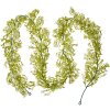 Clayre & Eef 6PL0299 Guirlande de fleurs artificielles blanc vert 10x6x180 cm