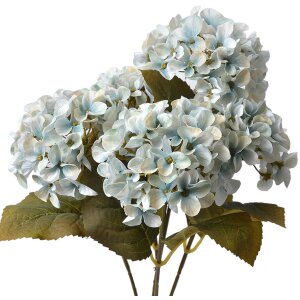 Clayre & Eef 6PL0306 Fleur artificielle hortensia bleu vert 42 cm
