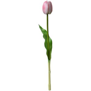 Clayre & Eef 6PL0311 Tulipe artificielle rose 4x4x32 cm Fleur en plastique