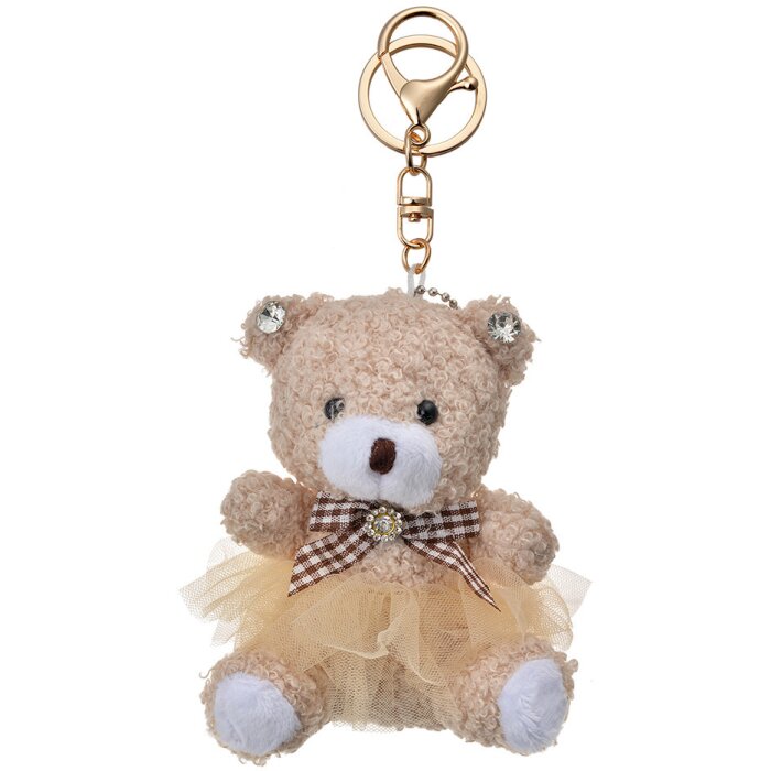 Clayre & Eef TW0604 Porte-clés Ours 8x5x10 cm Beige