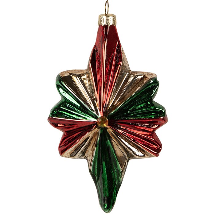 Clayre & Eef 6GL4609 Boule de Noël 9x4x14 cm