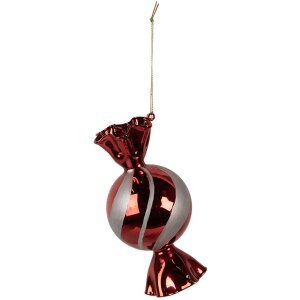 Clayre & Eef 6GL4611 Boule de Noël Ø 7x13 cm