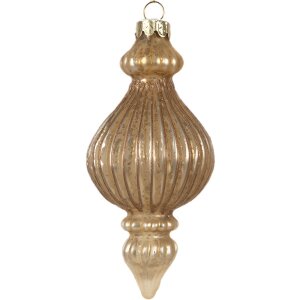 Clayre & Eef 6GL4624 Boule de Noël Ø 7x14 cm