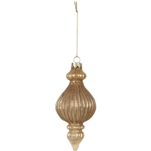 Clayre & Eef 6GL4624 Boule de Noël Ø 7x14 cm