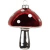 Clayre & Eef 6GL4646 Boule de Noël champignon Ø 7x9 cm
