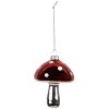 Clayre & Eef 6GL4646 Boule de Noël champignon Ø 7x9 cm