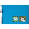 Exacompta Album photo à spirales MILANO bleu 32x22 cm 50 pages noires 250g/m