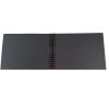 Exacompta Album photo à spirales MILANO 32x22cm 50 pages noires pour 150 photos
