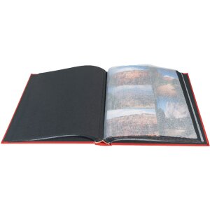 Exacompta Album photo MILANO 29x32 cm 60 pages noires rouge