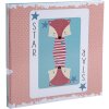 Exacompta 16115E Album photo 30 pages rose/bleu Carte à jouer fantaisie