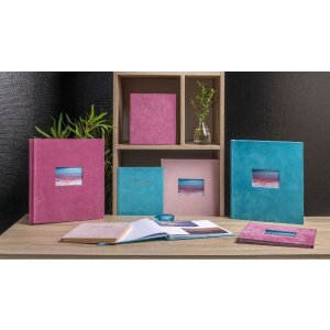 Exacompta 16178E Album photo 60 pages blanches 29x32 cm Skandi Turquoise