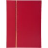 Exacompta 26143E Album de timbres à insérer demi-cuir 32 pages 22,5x30,5 cm rouge