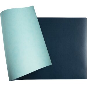 Exacompta 29142E Sous-main 40x80 cm PU bicolore bleu-vert tropical