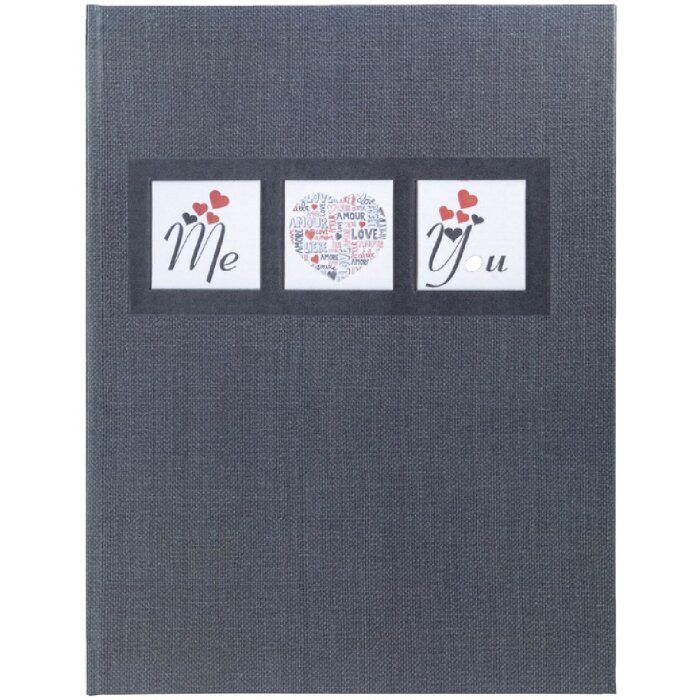 Exacompta 47681E Livre dor ME & YOU 27x22 cm 100 pages dorées Noir
