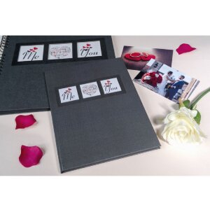 Exacompta 47681E Livre dor ME & YOU 27x22 cm 100 pages dorées Noir