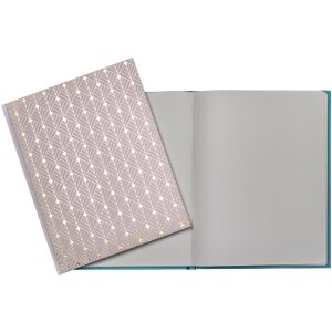 Exacompta 47987E Livre dor 100 pages dorées Néo Déco Blanc