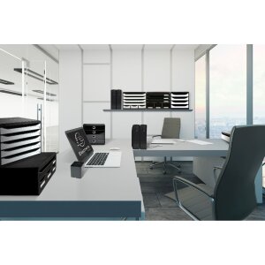 Exacompta 182014D Porte-revue MAG-CUBE ECOBlack Noir A4+ Plastique
