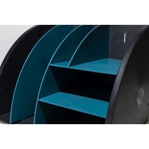 Exacompta 394505D Organiseur de bureau Neo Deco noir bleu vert